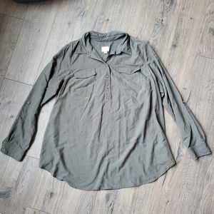 Isabel Maternity Tunic Army Green {Large}